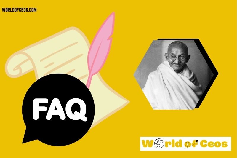 FAQs About Mahatma Gandhi