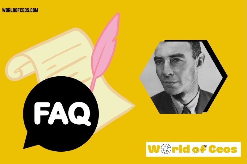FAQs About Robert Oppenheimer